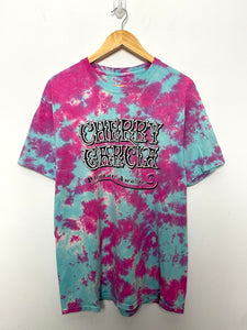 Vintage 1990s Cherry Garcia Ben and Jerry’s Vermont’s Finest Ice Cream Grateful Dead Tie Dye Graphic Tee Shirt (size adult Large)