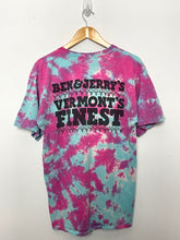 Vintage 1990s Cherry Garcia Ben and Jerry’s Vermont’s Finest Ice Cream Grateful Dead Tie Dye Graphic Tee Shirt (size adult Large)