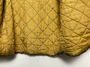 Vintage 1960s Cabot "Fine Menswear" Brown Corduroy Quilt Lined Talon Zip Up Field Jacket (fits adult Medium)