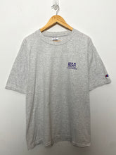 Vintage 1998 New York University Champion UAA Fencing Championship Graphic College Tee Shirt (size adult XL)