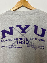 Vintage 1998 New York University Champion UAA Fencing Championship Graphic College Tee Shirt (size adult XL)