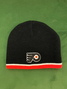 Vintage 1990s Philadelphia Flyers NHL Hockey Striped Scully Beanie Hat (one size fits all)