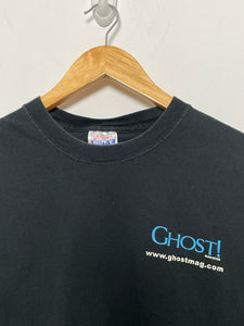 Vintage 1990s Ghost! Magazine "We have issues!" Ghost Hunting Enthusiast Graphic Tee Shirt (fits adult Large)