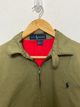 Vintage 1980s Polo by Ralph Lauren Zip Up Red Lined Harrington Jacket (size adult Small)