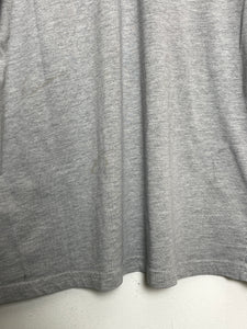Vintage 1990s Nike Mini Swoosh Logo Gray Tee Shirt (size adult XL)
