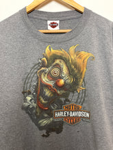 Vintage Harley Davidson Motorcycles Miami Florida Crazy Clown Graphic Biker Tee Shirt (size adult XL)