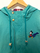 Vintage 1990s Disney Originals Mickey Mouse Embroidered Shadow Graphic Pullover Half Zip Anorak Parka Jacket (size adult Large)