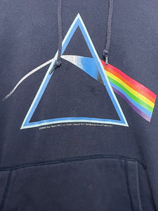 Vintage Y2K Pink Floyd Dark Side of the Moon Psychedelic Rock Graphic Hoodie Sweatshirt (size adult XL)