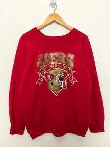 Vintage 1990s San Francisco 49ers NFC NFL Football made in USA Graphic Crewneck Sweatshirt (fits adult Medium)