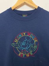 Vintage 1990s Disney Mickey Mouse Unlimited made in USA Multi Color Embroidered Graphic Crewneck Sweatshirt (fits adult Medium)