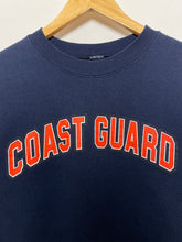 Vintage 1990s Coast Guard United States Military Spell Out Graphic Crewneck Sweatshirt (fits adult Medium)