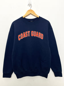 Vintage 1990s Coast Guard United States Military Spell Out Graphic Crewneck Sweatshirt (fits adult Medium)