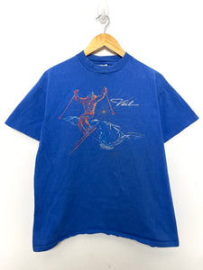 Vintage 1988 Vail Colorado Ski Resort Graphic Tee Shirt (fits adult Large)