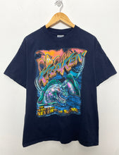Vintage 1990s Sea World The Kraken "The Water Will Never Be the Same" Rollercoaster Amusement Park Graphic Tee Shirt (size adult Large)