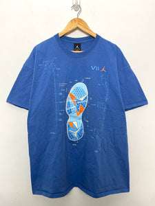 Vintage Y2K Jordan 7 Sneaker Graphic Tee Shirt (size adult XXL)