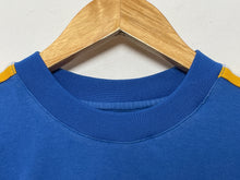 Vintage 1990s University of California Los Angeles UCLA Bruins Striped Ringer Women’s College Tee Shirt (size women’s Medium)