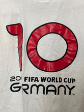 Vintage 2000s Soccer Futbol FIFA World Cup Germany Spell Out Graphic Ringer Jersey Tee Shirt (fits adult Large)