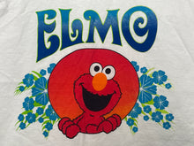 Vintage 1990s Elmo Sesame Street Spell Out Floral Graphic Tank Top Shirt (size adult Medium)