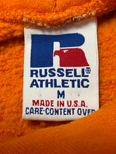 Vintage 1990s Russell Tennessee Volunteers Made in USA Spell Out Orange Hoodie College Sweatshirt (size adult Medium)