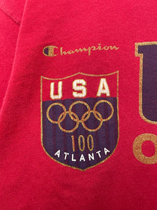 Vintage 1990s Champion USA Olympic Team Spell Out Graphic Tee Shirt (size adult Medium)