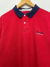 Vintage 1990s Nautica Competition Spell Out Logo Sailing Polo Shirt (size adult XL)