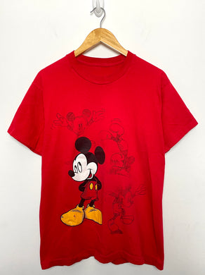 Vintage 1990s Disney Mickey Mouse Illustration Graphic Tee Shirt (size adult Medium)