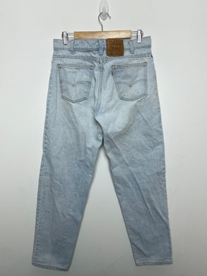 Vintage 1990s Levis 550 Orange Tab made in USA Zipper Fly Light Washed Denim Jeans (size 34)